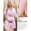 image:imageEkouaer 3 in 1 Labor and Delivery Gown for Hospital Short Sleeve Maternity Nursing Dress Nightgown Postpartum SleepwearPink
