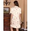 image:imageEkouaer Button Down Nursing Nightgown V Neck Breastfeeding Dress Short Sleeve Classic Maternity PajamasYellow Teddy Bear