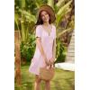 image:imageEkouaer Labor and Delivery Gown Nursing Nightgown Maternity Nightgowns for Hospital Short Breastfeeding Nightgown SXXLLight Pink
