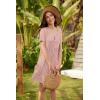 image:imageEkouaer Labor and Delivery Gown Nursing Nightgown Maternity Nightgowns for Hospital Short Breastfeeding Nightgown SXXLMisty Rose