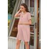 image:imageEkouaer Labor and Delivery Gown Nursing Nightgown Maternity Nightgowns for Hospital Short Breastfeeding Nightgown SXXLMisty Rose
