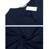 image:imageEkouaer Labor and Delivery Gown Nursing Nightgown Maternity Nightgowns for Hospital Short Breastfeeding Nightgown SXXLNavy Blue