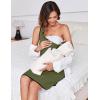 image:imageEkouaer Labor and Delivery Gown for Hospital 3 in 1 Nursing Dress Sleeveless Maternity Snap Button Breastfeeding NightgownArmy Green