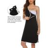 image:imageEkouaer Labor and Delivery Gown for Hospital 3 in 1 Nursing Dress Sleeveless Maternity Snap Button Breastfeeding NightgownBlack