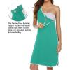 image:imageEkouaer Labor and Delivery Gown for Hospital 3 in 1 Nursing Dress Sleeveless Maternity Snap Button Breastfeeding NightgownCyan