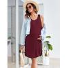 image:imageEkouaer Labor and Delivery Gown for Hospital 3 in 1 Nursing Dress Sleeveless Maternity Snap Button Breastfeeding NightgownDeep Red
