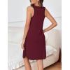 image:imageEkouaer Labor and Delivery Gown for Hospital 3 in 1 Nursing Dress Sleeveless Maternity Snap Button Breastfeeding NightgownDeep Red