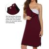 image:imageEkouaer Labor and Delivery Gown for Hospital 3 in 1 Nursing Dress Sleeveless Maternity Snap Button Breastfeeding NightgownDeep Red