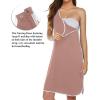 image:imageEkouaer Labor and Delivery Gown for Hospital 3 in 1 Nursing Dress Sleeveless Maternity Snap Button Breastfeeding NightgownDusty Pink