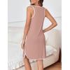 image:imageEkouaer Labor and Delivery Gown for Hospital 3 in 1 Nursing Dress Sleeveless Maternity Snap Button Breastfeeding NightgownDusty Pink