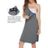 image:imageEkouaer Labor and Delivery Gown for Hospital 3 in 1 Nursing Dress Sleeveless Maternity Snap Button Breastfeeding NightgownGrey