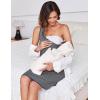 image:imageEkouaer Labor and Delivery Gown for Hospital 3 in 1 Nursing Dress Sleeveless Maternity Snap Button Breastfeeding NightgownGrey