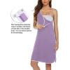 image:imageEkouaer Labor and Delivery Gown for Hospital 3 in 1 Nursing Dress Sleeveless Maternity Snap Button Breastfeeding NightgownLilac