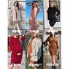 image:imageEkouaer Maternity Dress Mock Turtleneck Pregnancy Dress Rib Knit Stretchy Bodycon Baby Shower DressSnorkel Blue