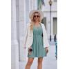 image:imageEkouaer Maternity Nursing Dress V Neck Short Sleeve Breastfeeding Dresses Ribbed Knit Pregnancy Clothes SXXLCeladon Green