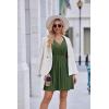 image:imageEkouaer Maternity Nursing Dress V Neck Short Sleeve Breastfeeding Dresses Ribbed Knit Pregnancy Clothes SXXLDark Green