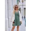 image:imageEkouaer Maternity Nursing Dress V Neck Short Sleeve Breastfeeding Dresses Ribbed Knit Pregnancy Clothes SXXLGreen