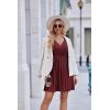 image:imageEkouaer Maternity Nursing Dress V Neck Short Sleeve Breastfeeding Dresses Ribbed Knit Pregnancy Clothes SXXLMaroon