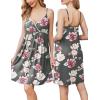 image:imageEkouaer Maternity Nursing Gown and Robe Set Lace Nursing Nightgown for Breastfeeding Labor Delivery gowns for HospitalA Light Grey Flower