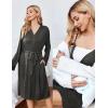 image:imageEkouaer Maternity Nursing Gown and Robe Set Lace Nursing Nightgown for Breastfeeding Labor Delivery gowns for HospitalDark Grey