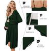 image:imageEkouaer Maternity Nursing Gown and Robe Set Lace Nursing Nightgown for Breastfeeding Labor Delivery gowns for HospitalEmerald Green