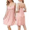image:imageEkouaer Maternity Nursing Gown and Robe Set Lace Nursing Nightgown for Breastfeeding Labor Delivery gowns for HospitalLeopard Pink