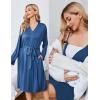 image:imageEkouaer Maternity Nursing Gown and Robe Set Lace Nursing Nightgown for Breastfeeding Labor Delivery gowns for HospitalNavy Blue