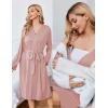 image:imageEkouaer Maternity Nursing Gown and Robe Set Lace Nursing Nightgown for Breastfeeding Labor Delivery gowns for HospitalPink