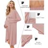 image:imageEkouaer Maternity Nursing Gown and Robe Set Lace Nursing Nightgown for Breastfeeding Labor Delivery gowns for HospitalPink