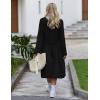 image:imageEkouaer Maternity Robe Labor Delivery Nursing Gown Hospital Breastfeeding Dress BathrobesAblack