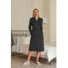 image:imageEkouaer Maternity Robe Labor Delivery Nursing Gown Hospital Breastfeeding Dress BathrobesAdark Grey