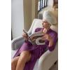 image:imageEkouaer Maternity Robe Labor Delivery Nursing Gown Hospital Breastfeeding Dress BathrobesRed Purple