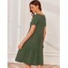 image:imageEkouaer Nursing Dress Summer Short Sleeve Breastfeeding Casual Knee Length Maternity Dresses SXXLArmy Green