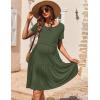 image:imageEkouaer Nursing Dress Summer Short Sleeve Breastfeeding Casual Knee Length Maternity Dresses SXXLArmy Green