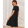 image:imageEkouaer Nursing Dress Summer Short Sleeve Breastfeeding Casual Knee Length Maternity Dresses SXXLBlack