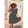 image:imageEkouaer Nursing Dress Summer Short Sleeve Breastfeeding Casual Knee Length Maternity Dresses SXXLBlue Orange Floral