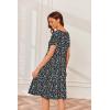 image:imageEkouaer Nursing Dress Summer Short Sleeve Breastfeeding Casual Knee Length Maternity Dresses SXXLBlue Orange Floral
