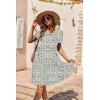 image:imageEkouaer Nursing Dress Summer Short Sleeve Breastfeeding Casual Knee Length Maternity Dresses SXXLWhite Daisy Floral