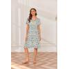 image:imageEkouaer Nursing Dress Summer Short Sleeve Breastfeeding Casual Knee Length Maternity Dresses SXXLWhite Daisy Floral