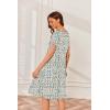 image:imageEkouaer Nursing Dress Summer Short Sleeve Breastfeeding Casual Knee Length Maternity Dresses SXXLWhite Daisy Floral