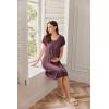image:imageEkouaer Nursing Nightgown Labor and Delivery Gown Hospital Breastfeeding Dress for Women Short Sleeve Maternity SleepwearMaroon Red