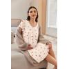 image:imageEkouaer Nursing Nightgown Labor and Delivery Gown Hospital Breastfeeding Dress for Women Short Sleeve Maternity SleepwearYellow Teddy Bear