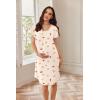image:imageEkouaer Nursing Nightgown Labor and Delivery Gown Hospital Breastfeeding Dress for Women Short Sleeve Maternity SleepwearYellow Teddy Bear