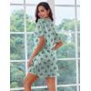 image:imageEkouaer Silk Sleep Shirts for Women Satin Nightshirt Tshirt Nightgown Sleepwear Shirt Dress With Chest Pocket S2XLButterfly Green