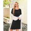 image:imageEkouaer Women Maternity Nightgown Labor Delivery Nursing Gown Hospital Breastfeeding Dress Button Down Long Sleeve SleepwearBlack