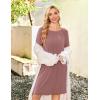 image:imageEkouaer Women Maternity Nightgown Labor Delivery Nursing Gown Hospital Breastfeeding Dress Button Down Long Sleeve SleepwearDusty Pink