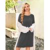 image:imageEkouaer Women Maternity Nightgown Labor Delivery Nursing Gown Hospital Breastfeeding Dress Button Down Long Sleeve SleepwearGray