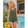 image:imageEkouaer Women Maternity Nursing Pajama Set Breastfeeding Sleepwear Double Layer Sleeveless Top amp Shorts Pregnancy PJSArmy Green