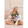 image:imageEkouaer Women Maternity Nursing Pajama Set Breastfeeding Sleepwear Double Layer Sleeveless Top amp Shorts Pregnancy PJSArmy Green
