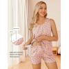 image:imageEkouaer Women Maternity Nursing Pajama Set Breastfeeding Sleepwear Double Layer Sleeveless Top amp Shorts Pregnancy PJSLeopard Pink